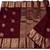 Maroon silk blend banarasi saree with unstitched blouse piece