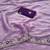 lavender embroidery work organza saree