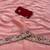 peach embroidery work organza saree