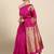 Pink soft silk blend banarasi jacuard work designer party wear saree with unstitched blouse piece
