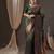 Green soft silk blend banarasi jacuard work designer party wear saree with unstitched blouse piece