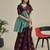 Maroon sky blue soft silk blend banarasi jacuard work designer party wear saree with unstitched blouse piece