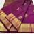 Purple soft silk blend banarasi jacuard work designer party wear saree with unstitched blouse piece