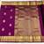 Purple soft silk blend banarasi jacuard work designer party wear saree with unstitched blouse piece