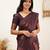 Wine soft silk blend banarasi jacuard work designer party wear saree with unstitched blouse piece