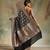 Black soft silk blend banarasi jacuard work designer party wear saree with unstitched blouse piece