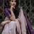 Purple beige  soft silk blend banarasi jacuard work designer party wear saree with unstitched blouse piece