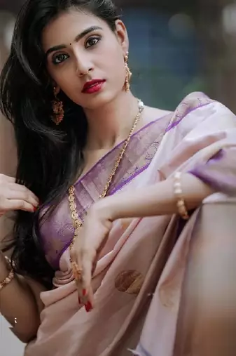 Purple beige silk blend banarasi saree with unstitched blouse piece