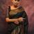Black soft silk blend banarasi jacuard work designer party wear saree with unstitched blouse piece