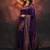 Purple soft silk blend banarasi jacuard work designer party wear saree with unstitched blouse piece