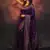 Purple soft silk blend banarasi jacuard work designer party wear saree with unstitched blouse piece