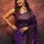 Purple soft silk blend banarasi jacuard work designer party wear saree with unstitched blouse piece