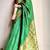 Green  soft silk blend banarasi jacuard work designer party wear saree with unstitched blouse piece