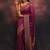 Wine  soft silk blend banarasi jacuard work designer party wear saree with unstitched blouse piece
