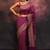 Wine  soft silk blend banarasi jacuard work designer party wear saree with unstitched blouse piece