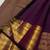 Purple soft silk blend banarasi jacuard work designer party wear saree with unstitched blouse piece