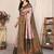 Light pink soft silk blend banarasi jacuard work designer party wear saree with unstitched blouse piece