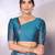 Pech sky blue soft silk blend banarasi jacuard work designer party wear saree with unstitched blouse piece