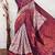 Wine soft silk blend banarasi jacuard work designer party wear saree with unstitched blouse piece