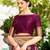 Purple soft silk blend banarasi jacuard work designer party wear saree with unstitched blouse piece