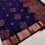 Neavy blue soft silk blend banarasi jacuard work designer party wear saree with unstitched blouse piece