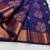 Neavy blue soft silk blend banarasi jacuard work designer party wear saree with unstitched blouse piece