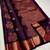 Wine soft silk blend banarasi jacuard work designer party wear saree with unstitched blouse piece