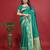 Rama soft silk blend banarasi jacuard work designer party wear saree with unstitched blouse piece