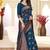 Morpich soft silk blend banarasi jacuard work designer party wear saree with unstitched blouse piece