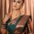 Green soft silk blend banarasi jacuard work designer party wear saree with unstitched blouse piece