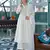 Women's flex cotton sequin embroidered white kurta pant set with cota chex dupatta