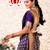 Purple soft silk blend banarasi jacuard work designer party wear saree with unstitched blouse piece
