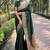 Green soft silk blend banarasi jacuard work designer party wear saree with unstitched blouse piece
