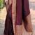 Maroon soft silk blend banarasi jacuard work designer party wear saree with unstitched blouse piece