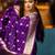 Purple soft silk blend banarasi jacuard work designer party wear saree with unstitched blouse piece