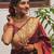 Maroon soft silk blend banarasi jacuard work designer party wear saree with unstitched blouse piece