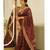 Maroon soft silk blend banarasi jacuard work designer party wear saree with unstitched blouse piece