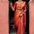 Red soft silk blend banarasi jacuard work designer party wear saree with unstitched blouse piece