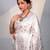 White soft silk blend banarasi jacuard work designer party wear saree with unstitched blouse piece