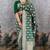 Green soft silk blend banarasi jacuard work designer party wear saree with unstitched blouse piece