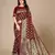 Maroon soft silk blend banarasi jacuard work designer party wear saree with unstitched blouse piece