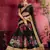 black floral printed lehenga choli