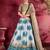 white and blue designer lehenga choli set