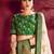green floral printed lehenga choli set