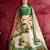 green floral printed lehenga choli set