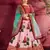 pink floral festive lehenga choli set