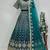 Teal Green Embroidered Lehenga