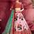 pink floral festive lehenga choli set