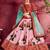 pink floral festive lehenga choli set