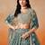 Teal Green Embroidered Lehenga